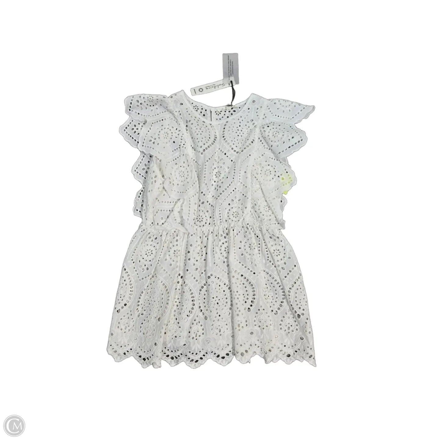 Top Short Sleeve By Solitaire In White, Size: M