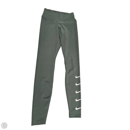 Athletic Leggings By Nike In Green, Size: Xs