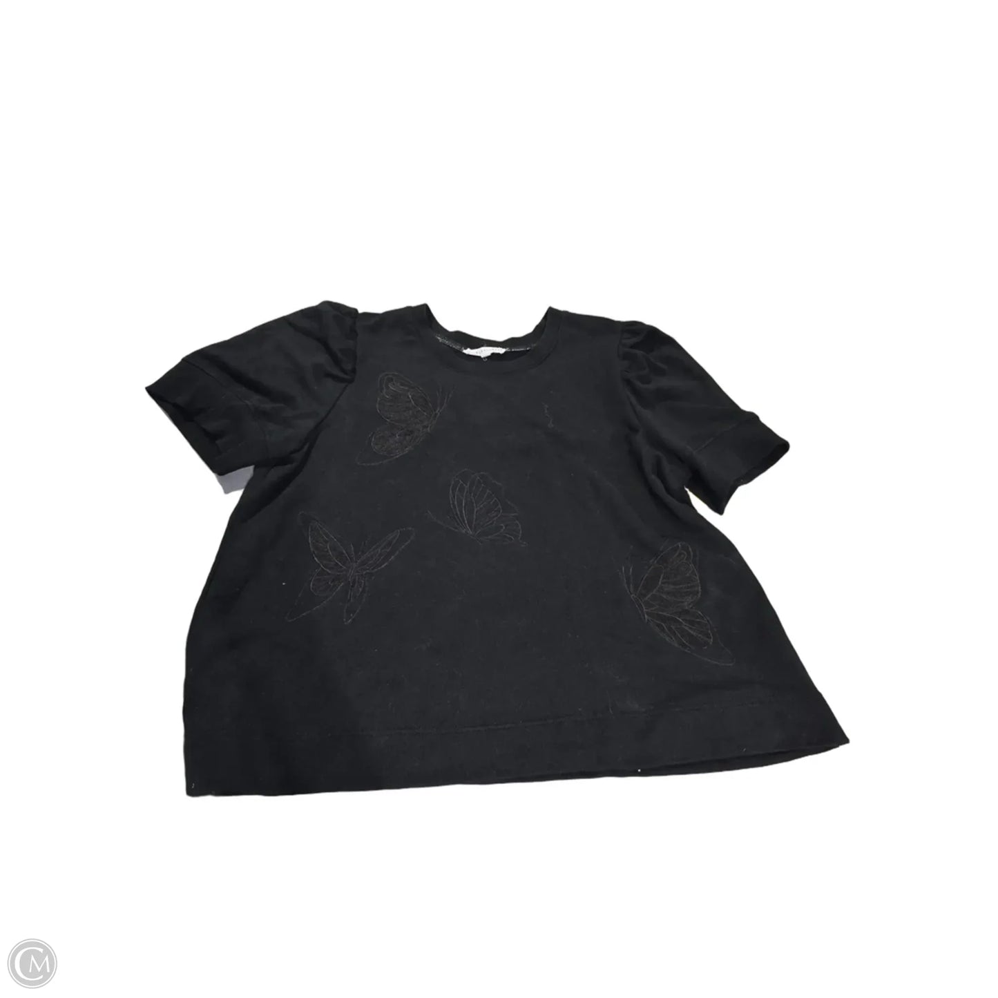 Top Short Sleeve By Jane And Delancey In Black, Size: 2x