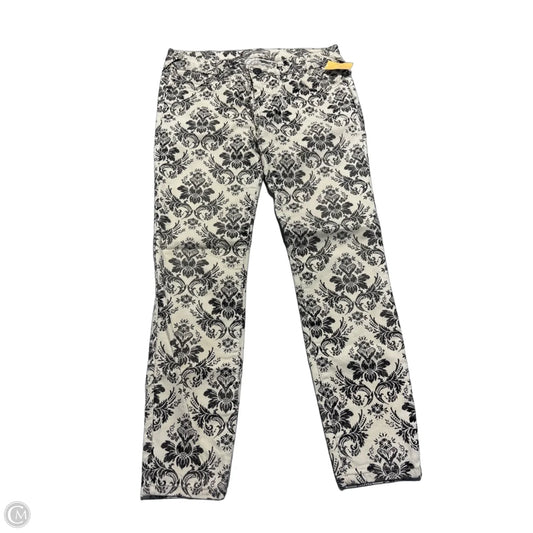 Jeans Straight By Free People In Black & Cream, Size: 2