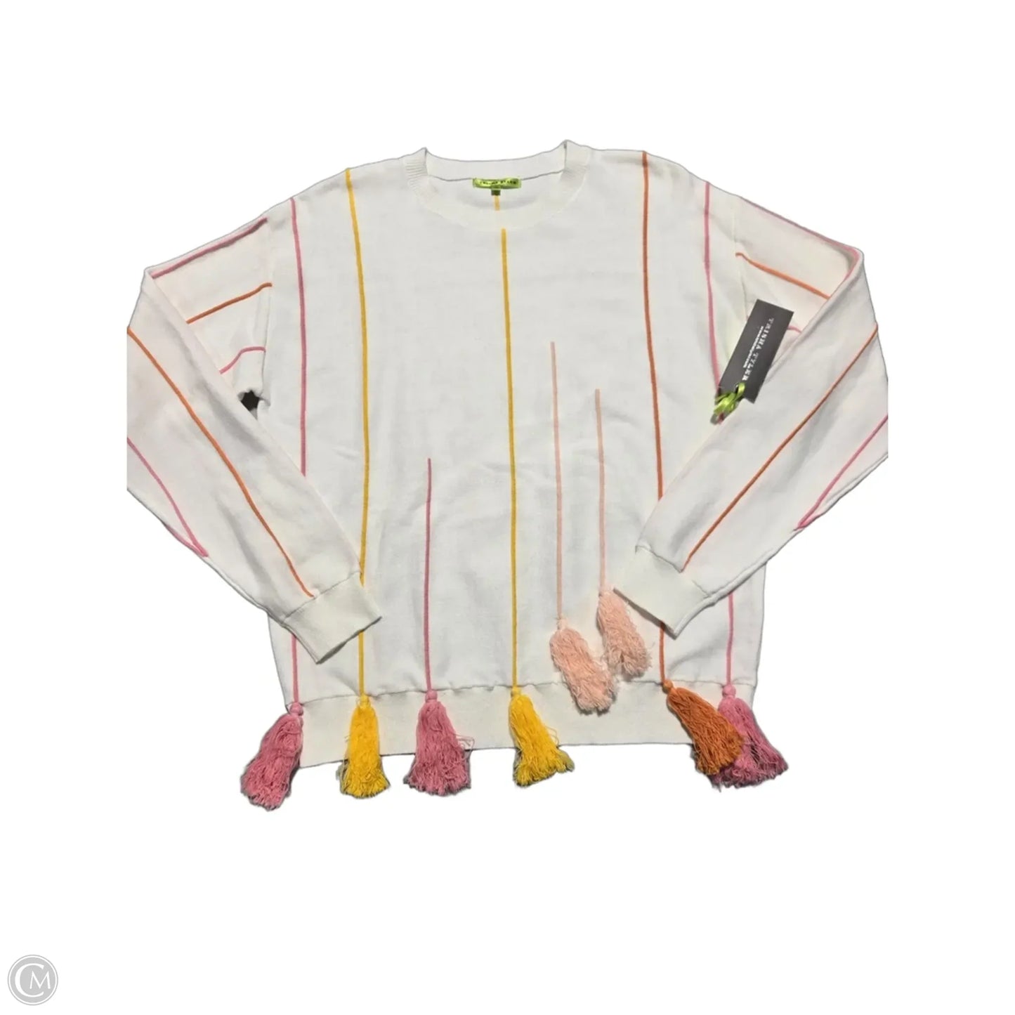 Sweater by Trisha Tyler In white, Size: M