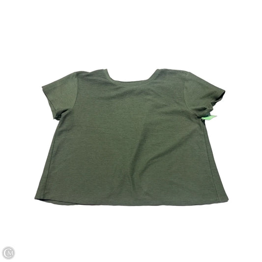 Top Short Sleeve By Loft In Green, Size: Xl