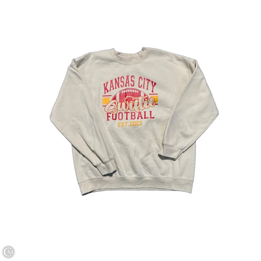 Sweatshirt Crewneck By Cmc In Red & Tan, Size: Xl
