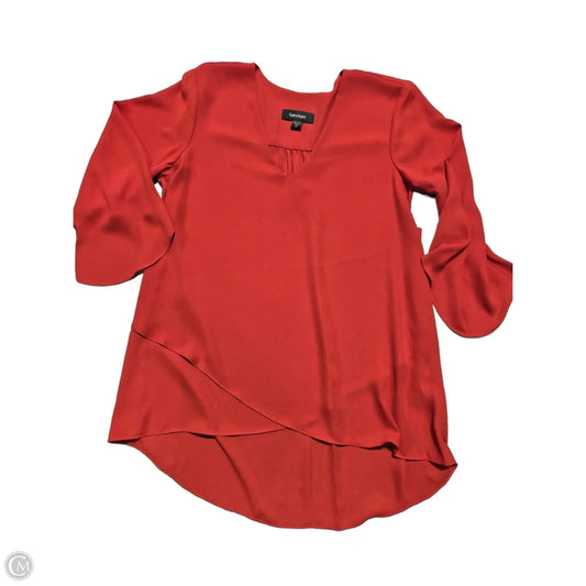 Top 3/4 Sleeve By Karen Kane In Red, Size: S