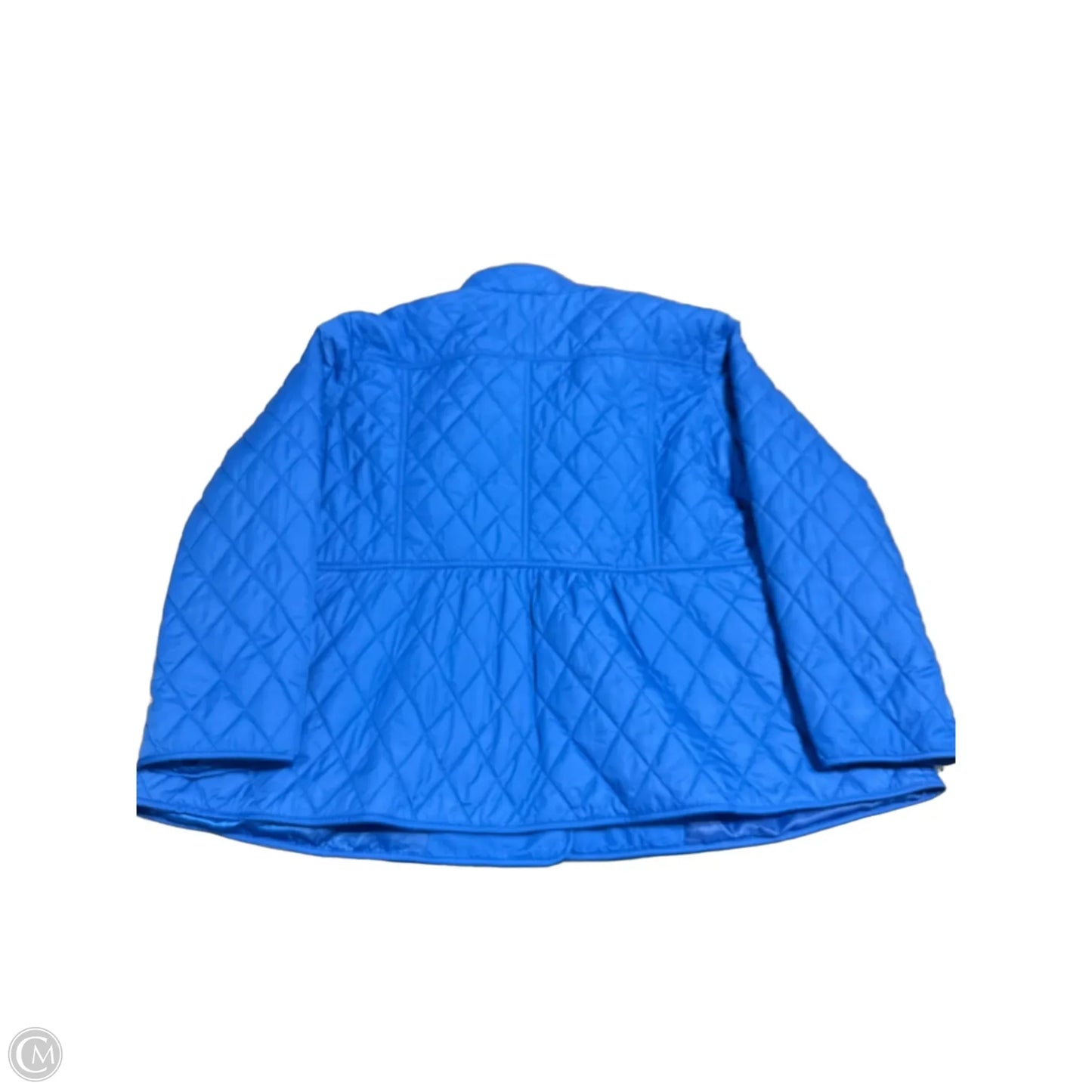 Jacket Puffer & Quilted By Talbots In Blue, Size: 3x