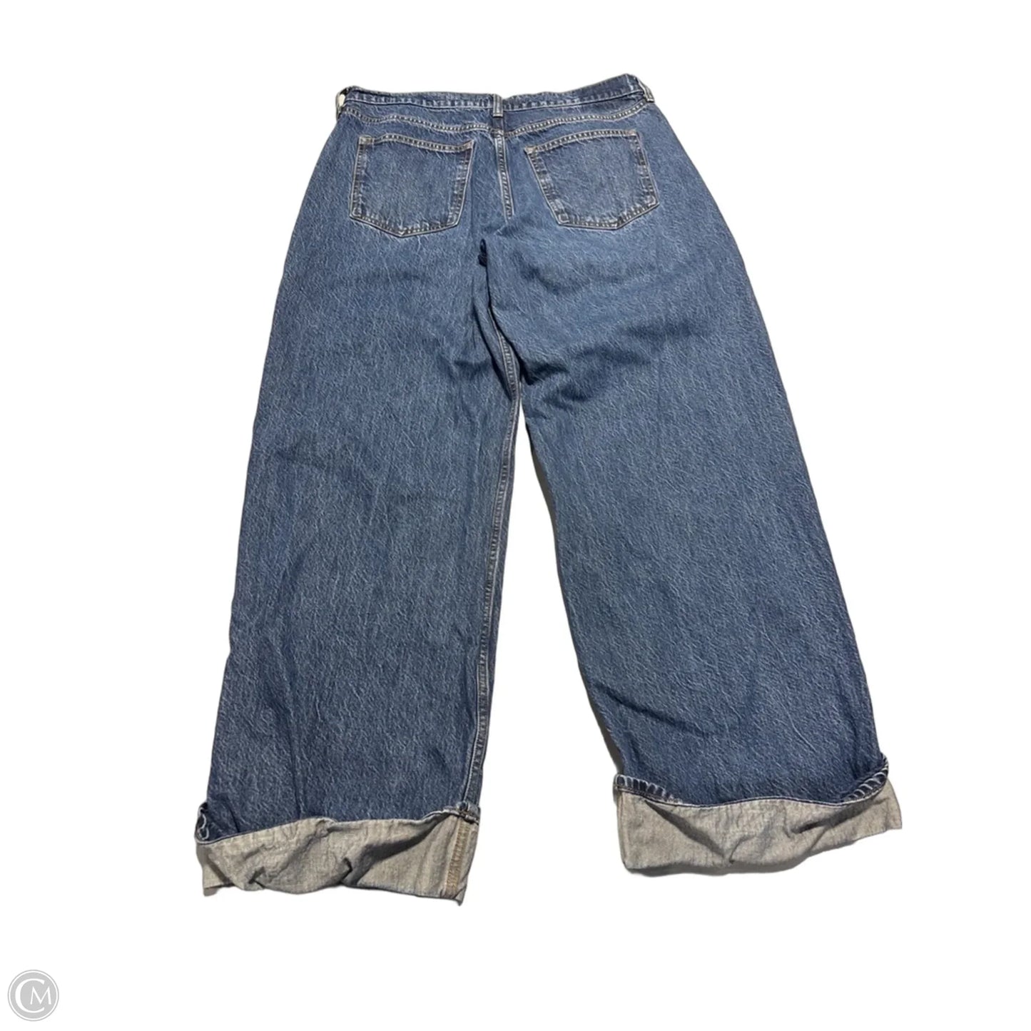 Jeans Boot Cut By Abercrombie And Fitch In Blue Denim, Size: 8