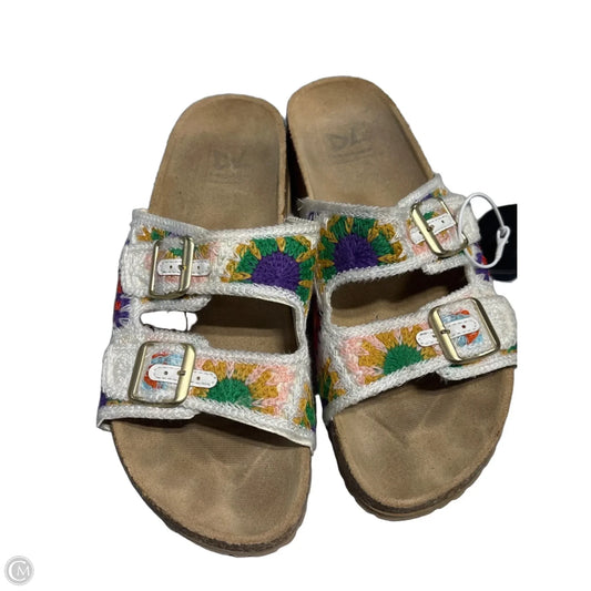 Sandals Flats By Cmc In Floral Print, Size: 8.5