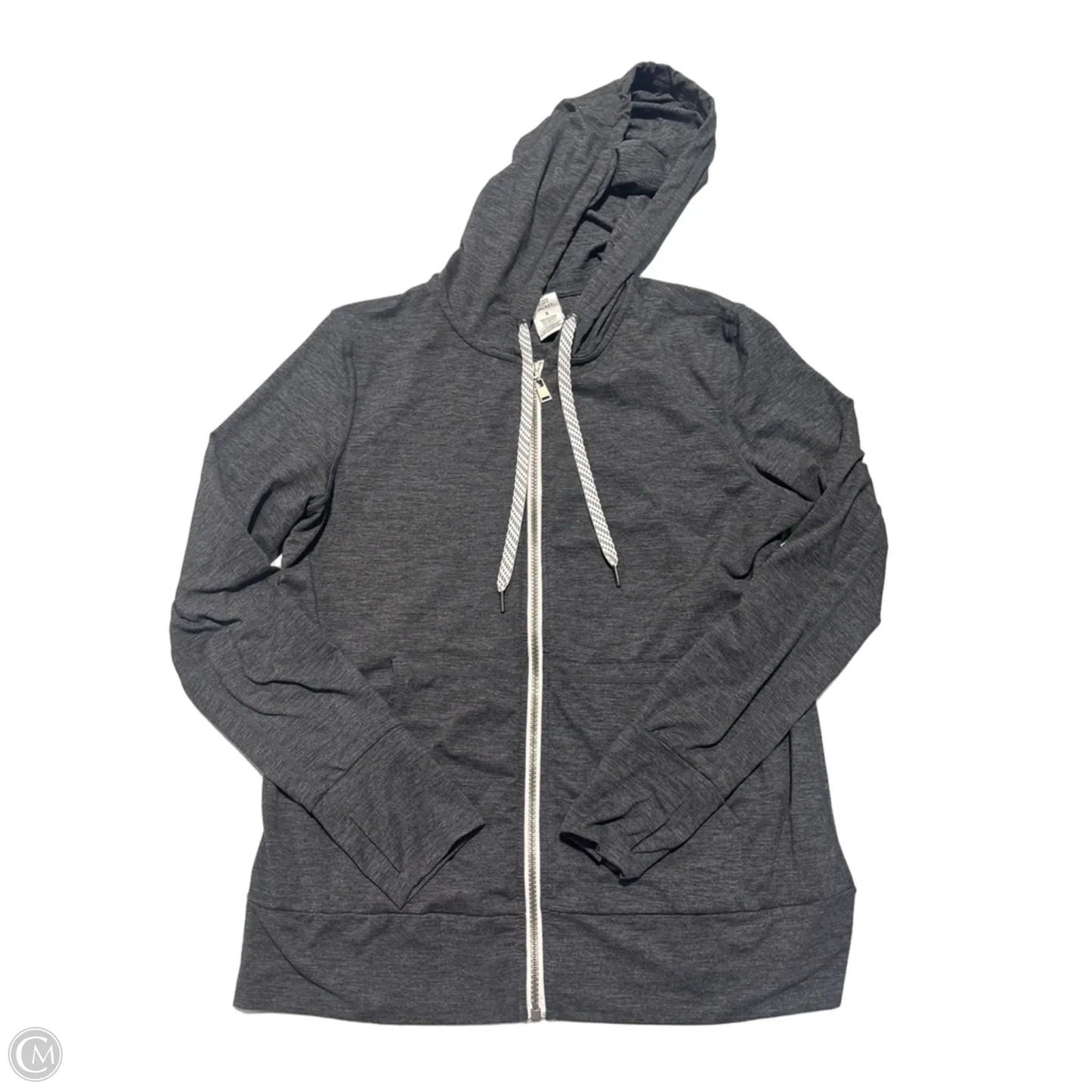 Sweatshirt Hoodie By Members Mark In Grey & White, Size: S