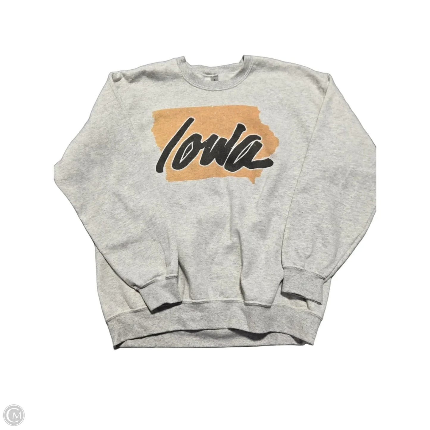 Athletic Sweatshirt Crewneck By Cmc In Grey, Size: L
