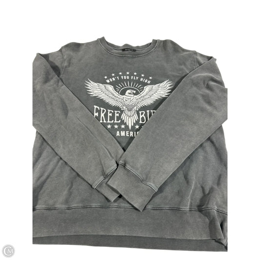 Sweatshirt Crewneck By Zutter In Grey, Size: L