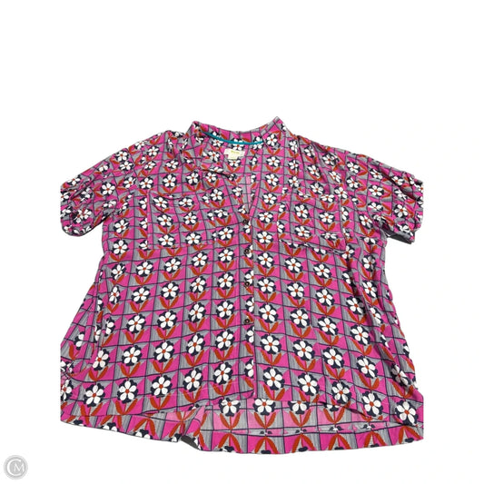 Top Short Sleeve By Maeve In Multi-colored, Size: Xl