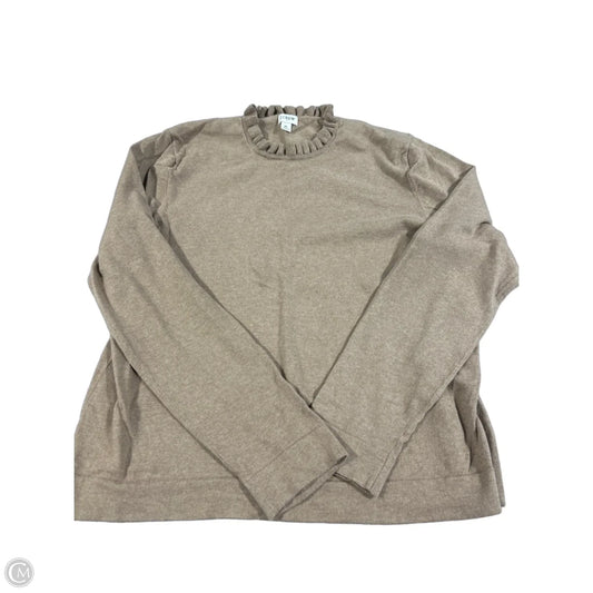 Top Long Sleeve By J. Crew In Tan, Size: Xl