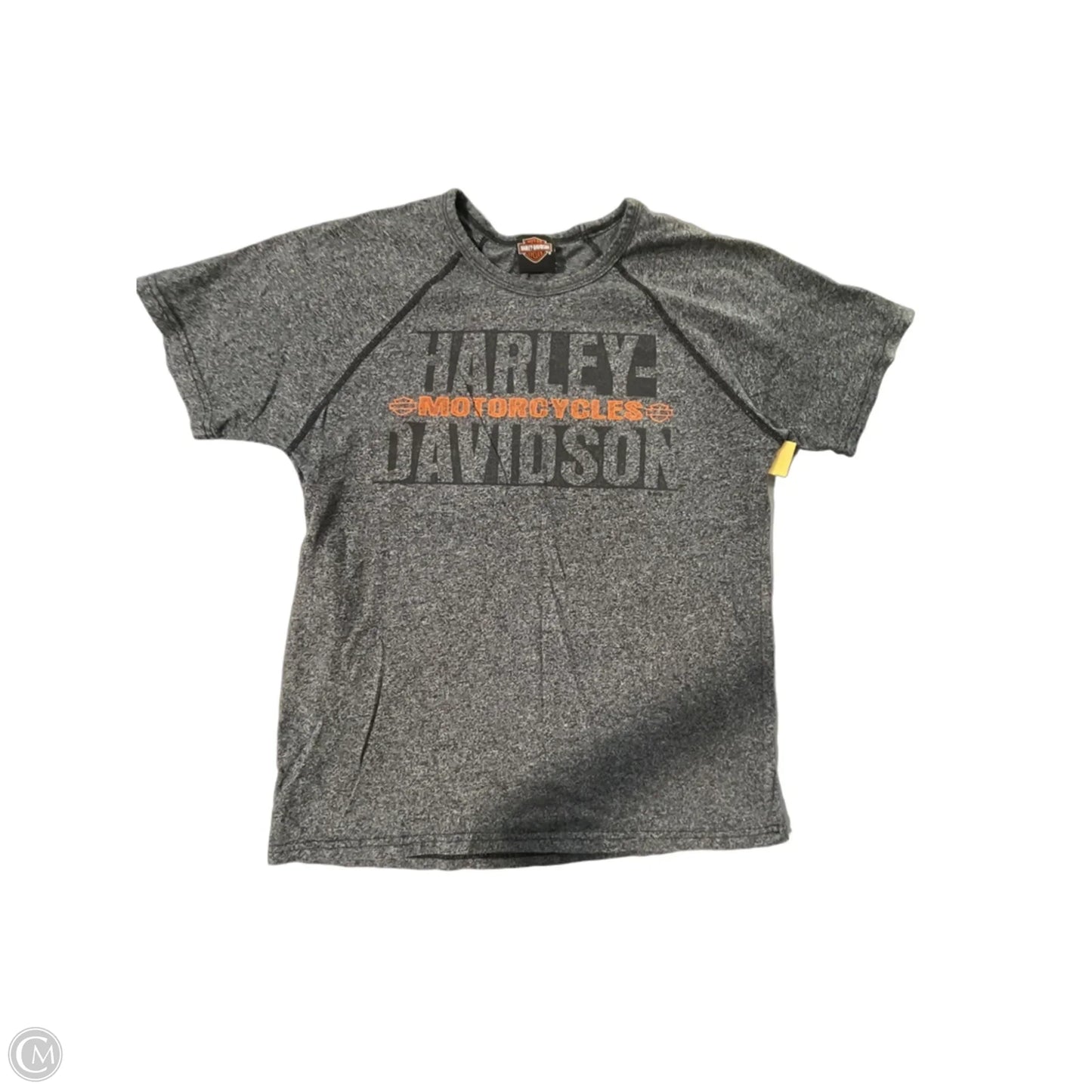 Top Short Sleeve By Harley Davidson In Grey, Size: M