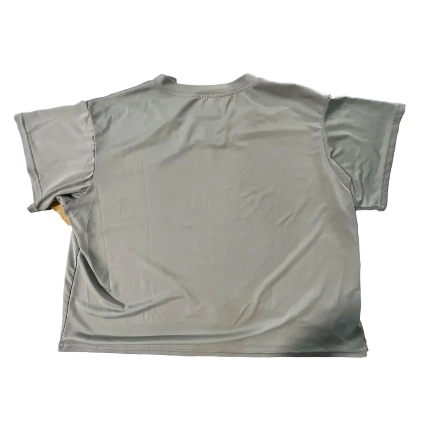 Athletic Top Short Sleeve By Cmc In Green, Size: L