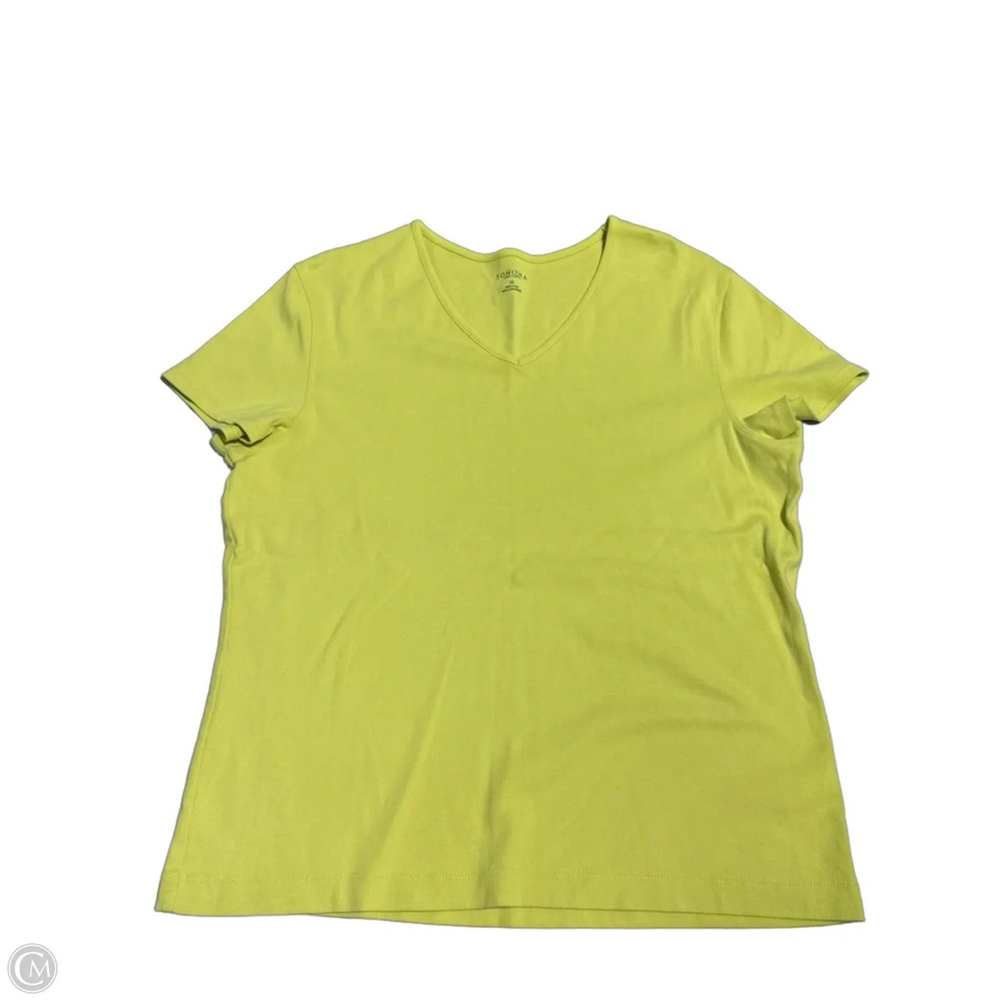 Top Short Sleeve By Sonoma In Green, Size: Xl