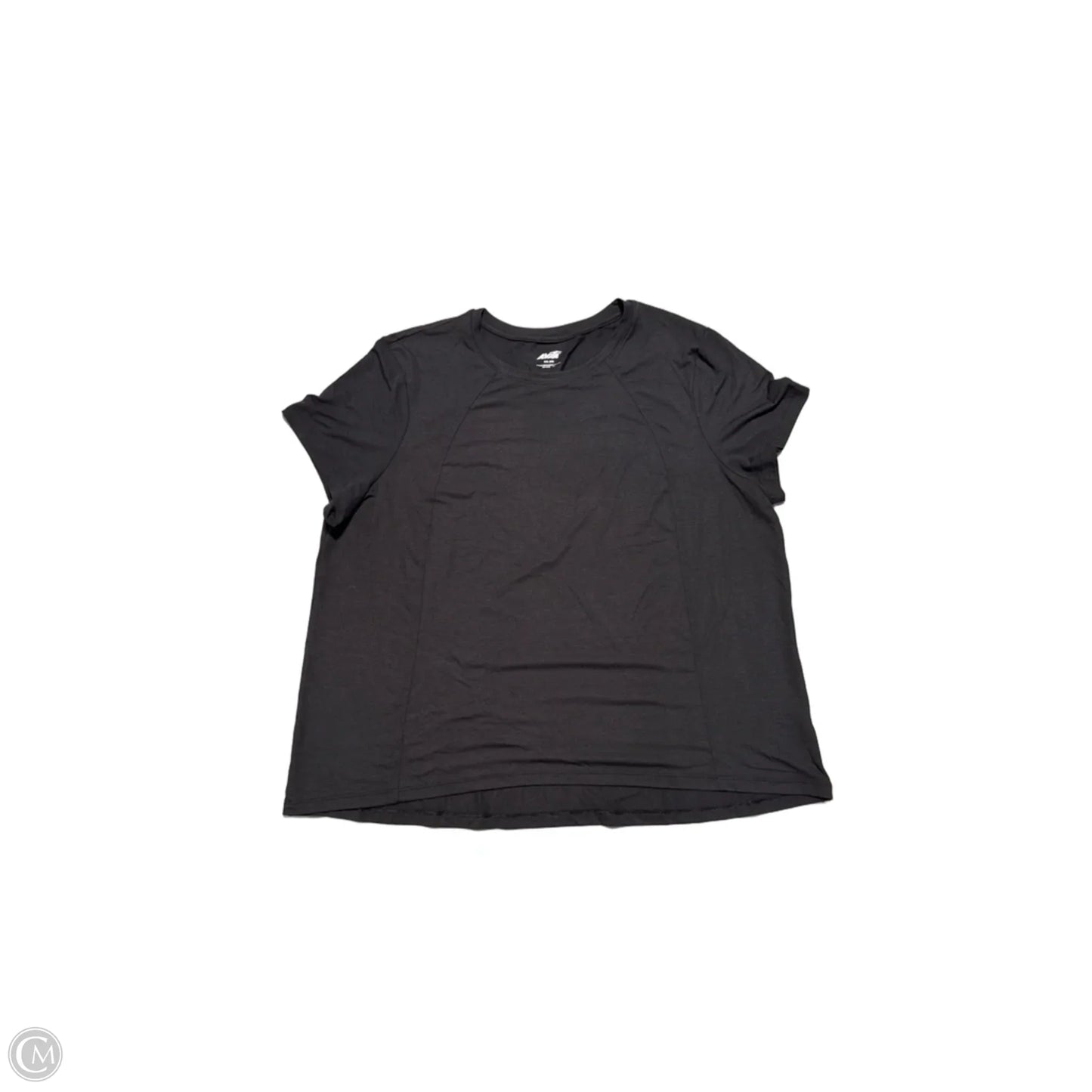 Top Short Sleeve By Avia In Black, Size: Xxl