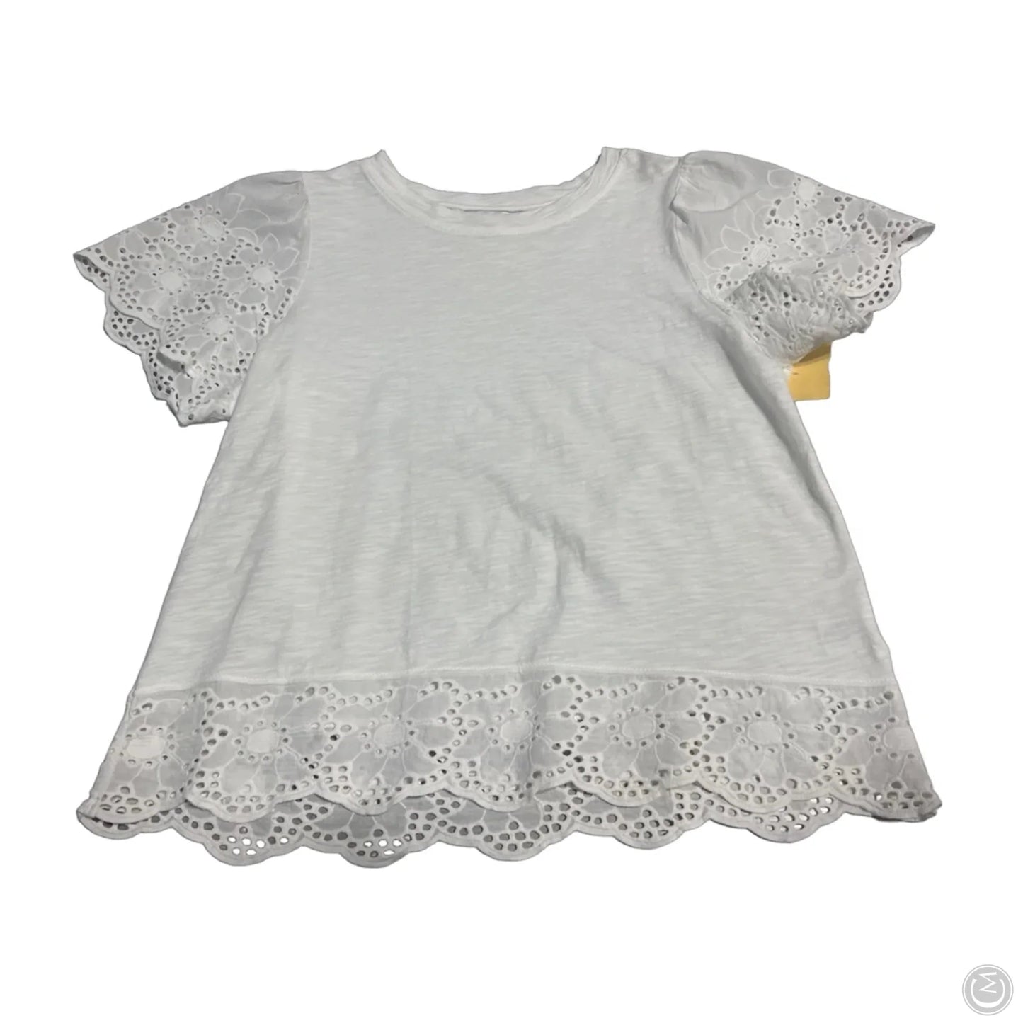 Top Short Sleeve By Design History In White, Size: S