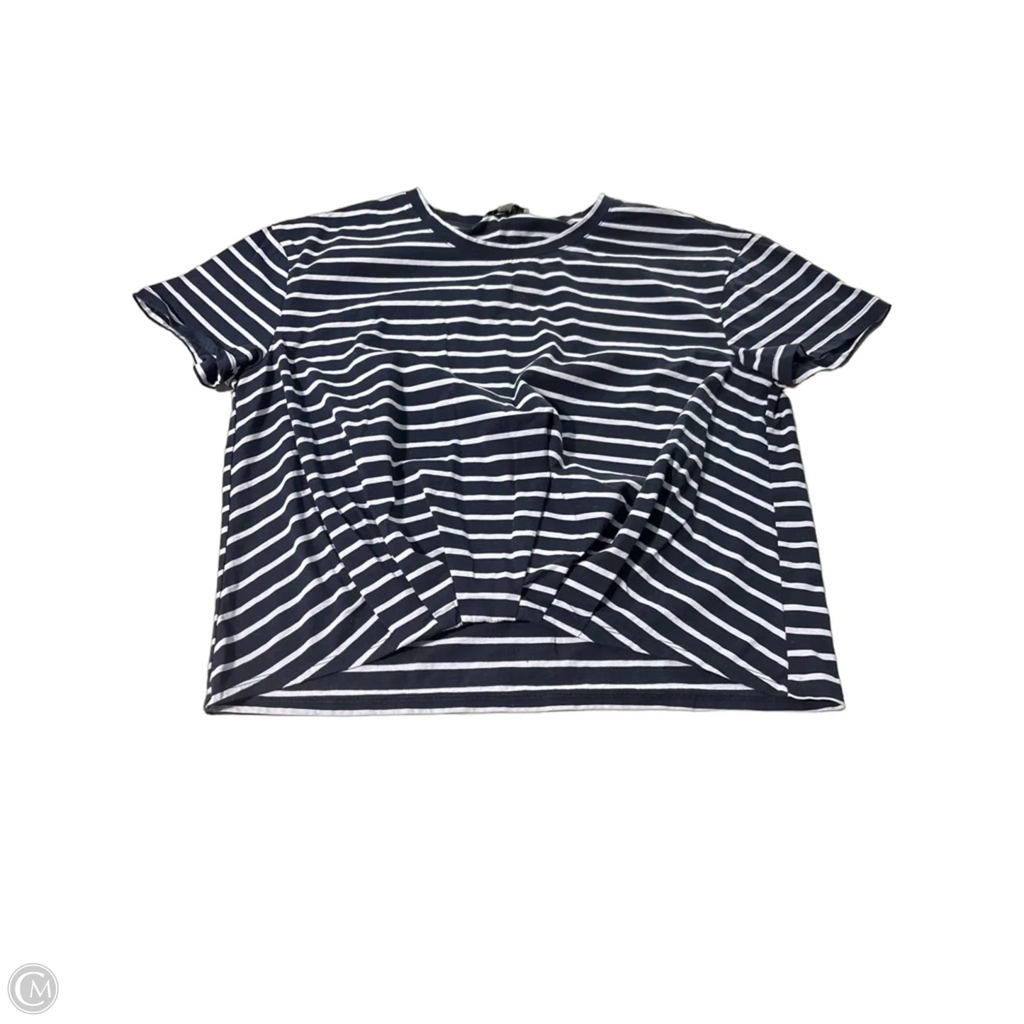 Top Short Sleeve By Cmc In Blue, Size: L