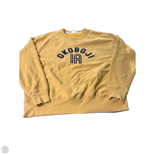 Sweatshirt Crewneck By Champion In Yellow, Size: Xl
