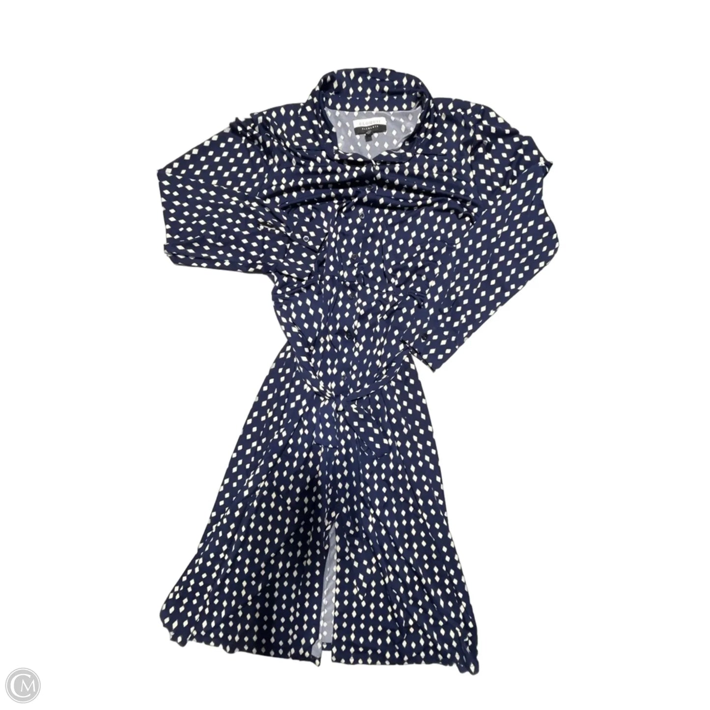 Dress Casual Midi By Eloquii In Navy, Size: 3x