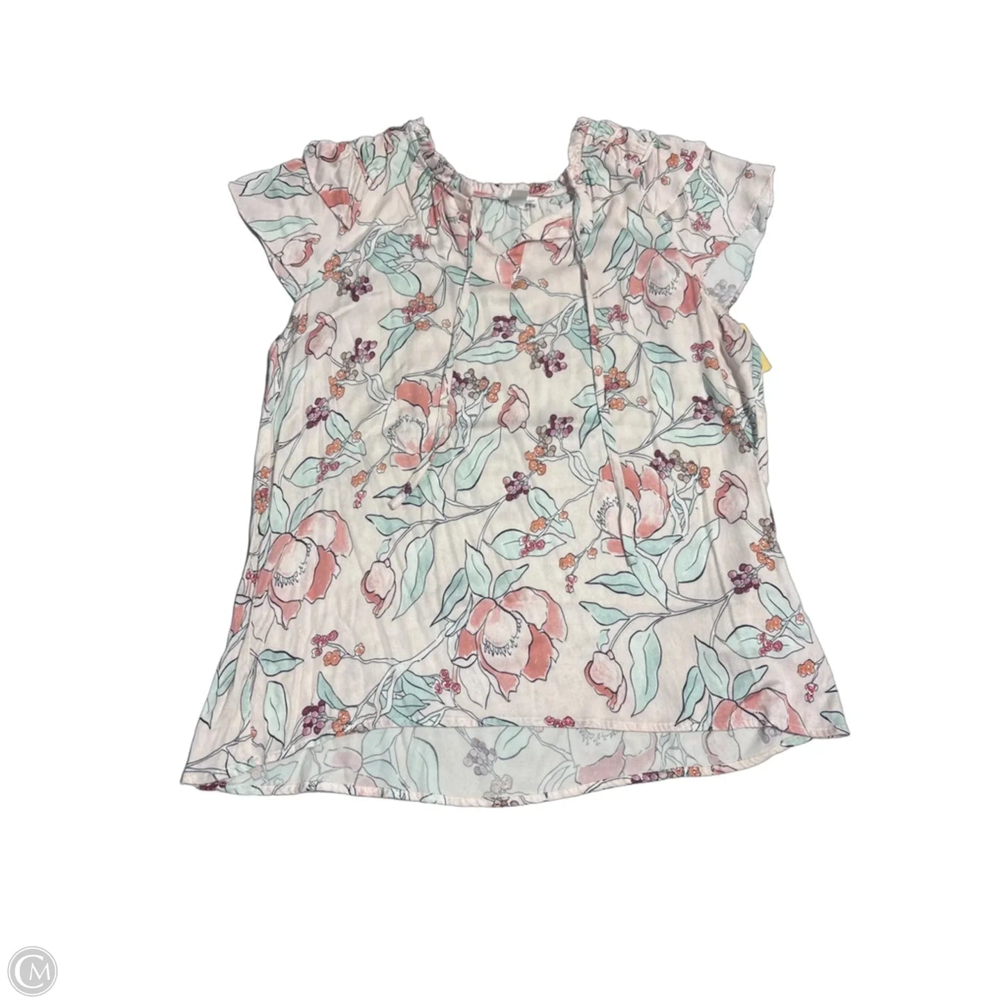Top Short Sleeve By Tribal In Pink, Size: M