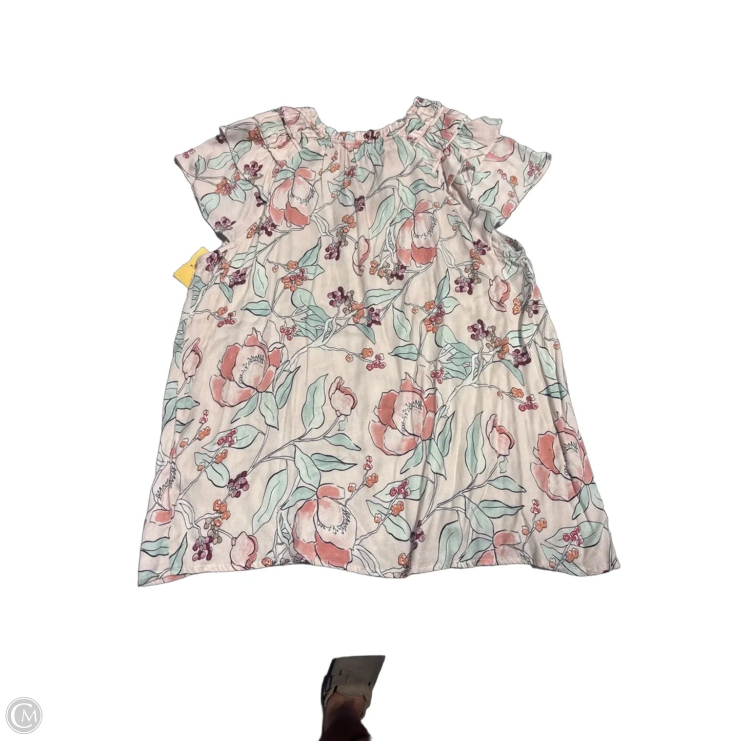 Top Short Sleeve By Tribal In Pink, Size: M