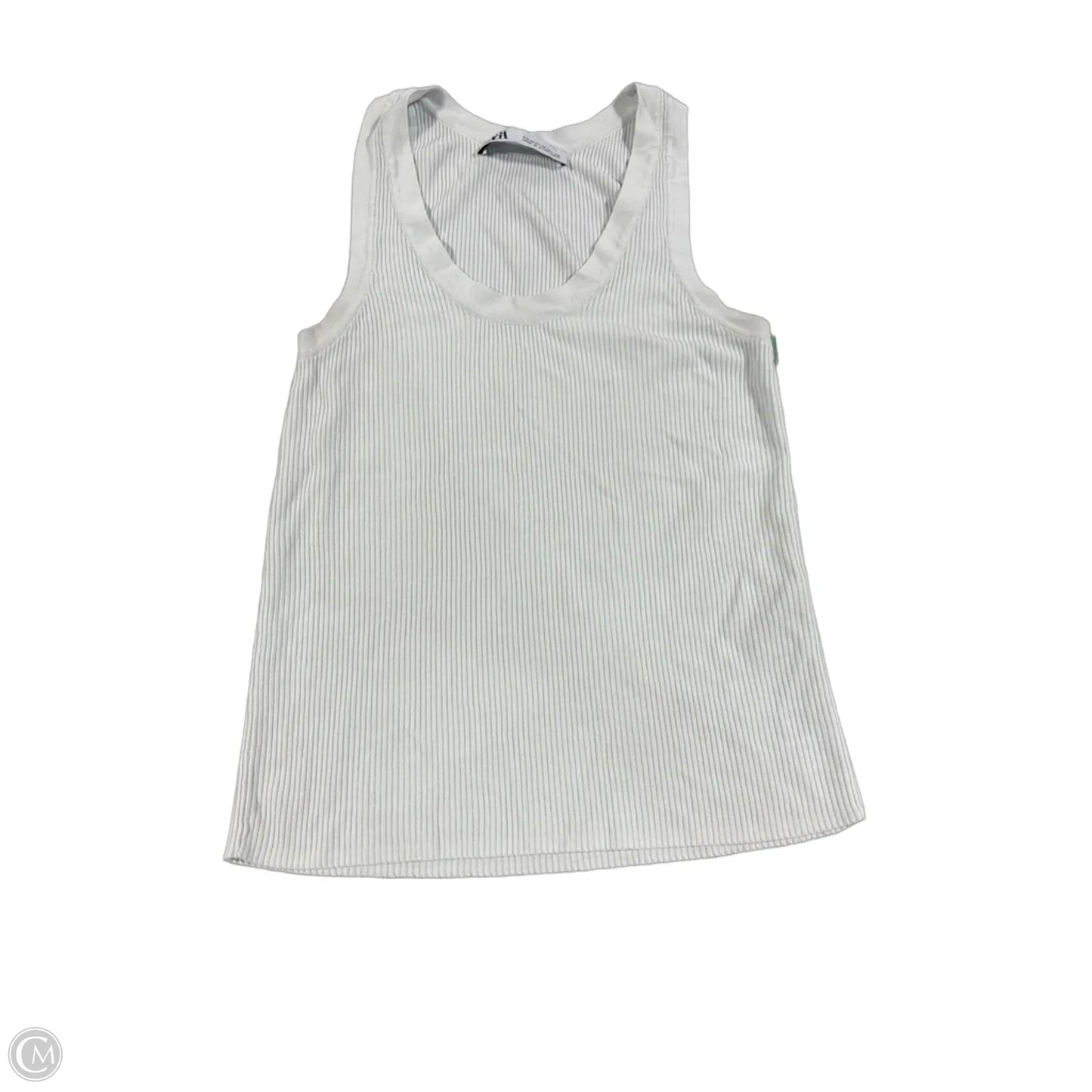 Tank Top By Zara In White, Size: M