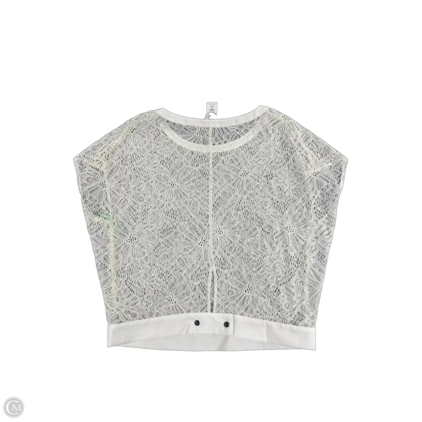 Top Short Sleeve By Cabi In White, Size: S