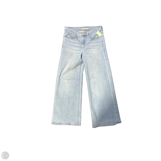 Jeans Wide Leg By Levis In Blue Denim, Size: 8