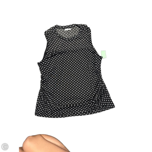 Top Sleeveless By Maurices In Black & White, Size: 1x