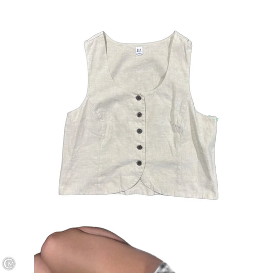Top Sleeveless By Gap In Tan, Size: Xl