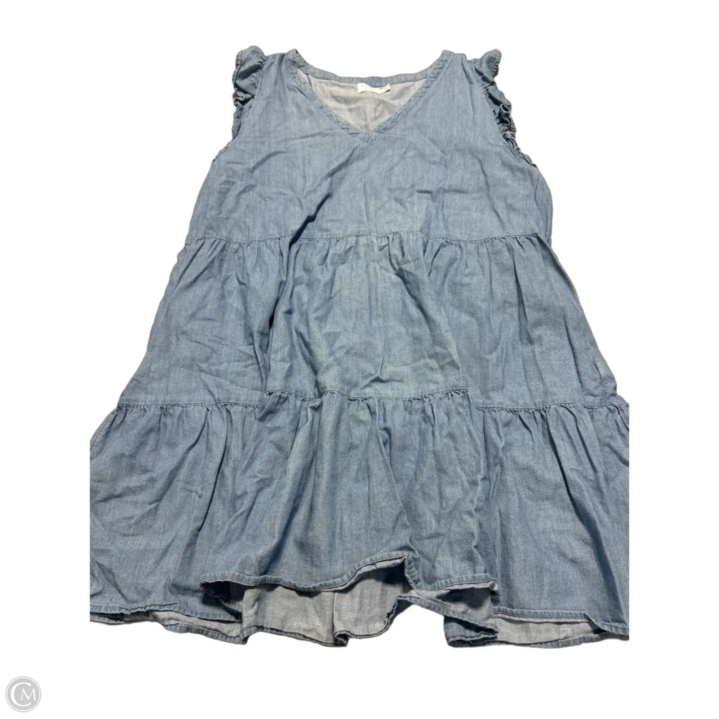 Dress Casual Short By Time And Tru In Blue, Size: Xl