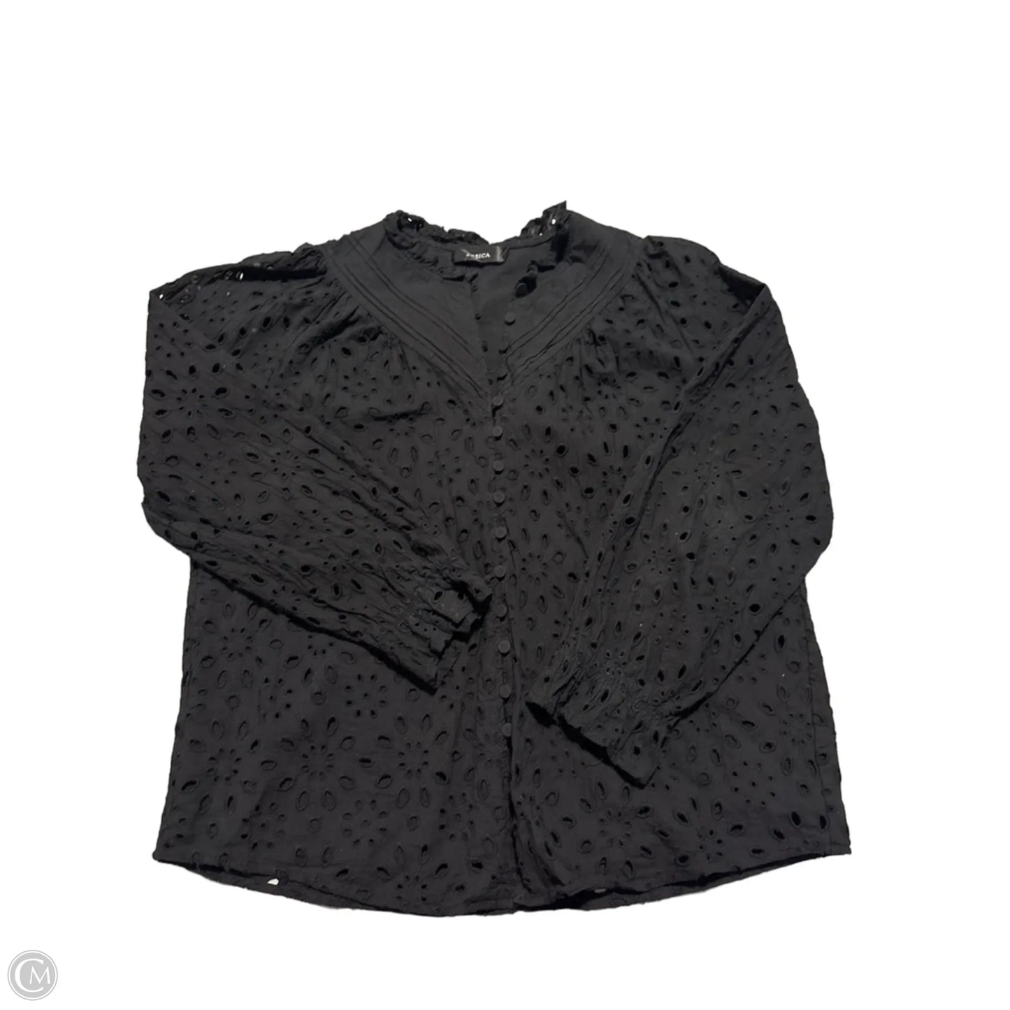 Top Long Sleeve By Zesica In Black, Size: Xl
