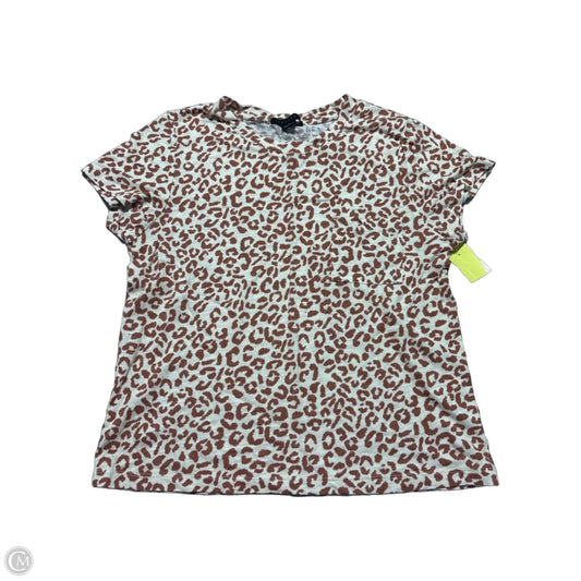 Top Short Sleeve By Sanctuary In Animal Print, Size: L