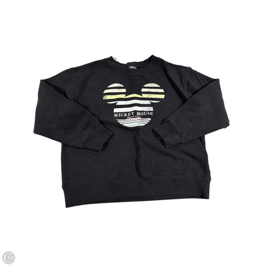 Top Long Sleeve By Disney In Black, Size: M