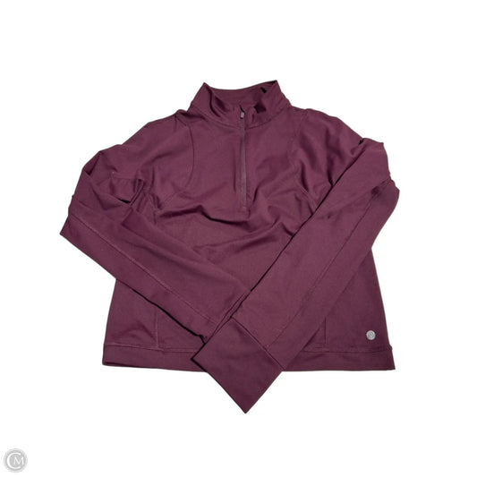 Athletic Jacket By Apana In Maroon, Size: S