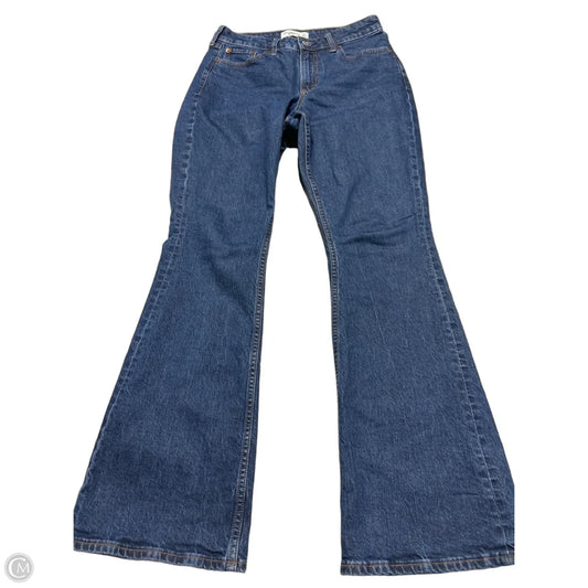 Jeans Boot Cut By Abercrombie And Fitch In Blue Denim, Size: 4