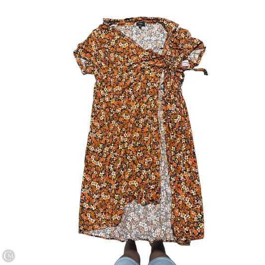 Dress Casual Midi By Msk In Orange, Size: 3x