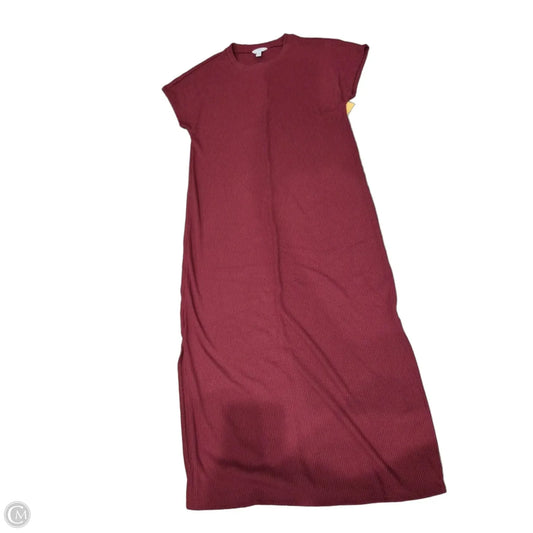 Dress Casual Maxi By Time And Tru In Maroon, Size: M