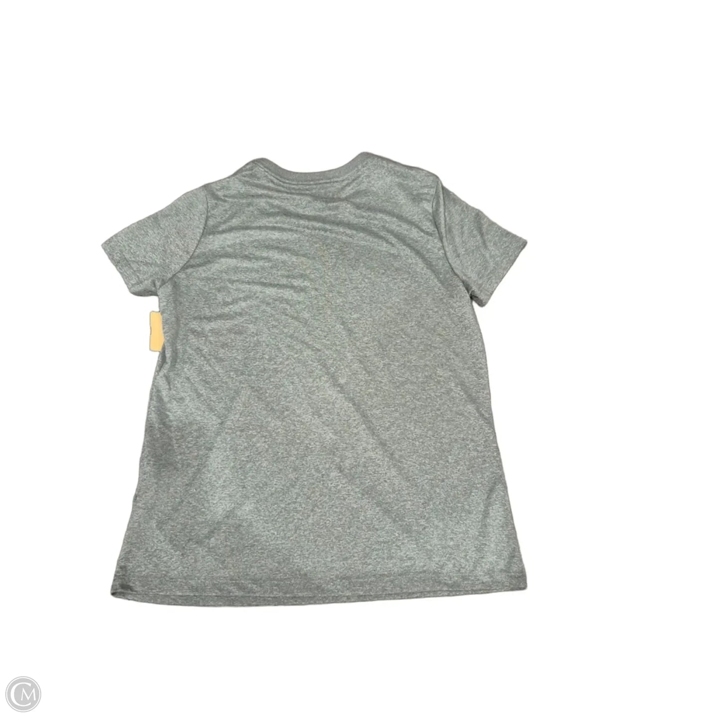 Athletic Top Short Sleeve By Nike In Grey, Size: M