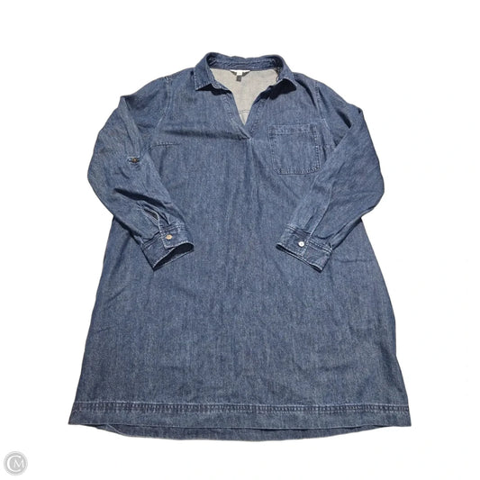 Dress Casual Short By Time And Tru In Blue Denim, Size: Xl