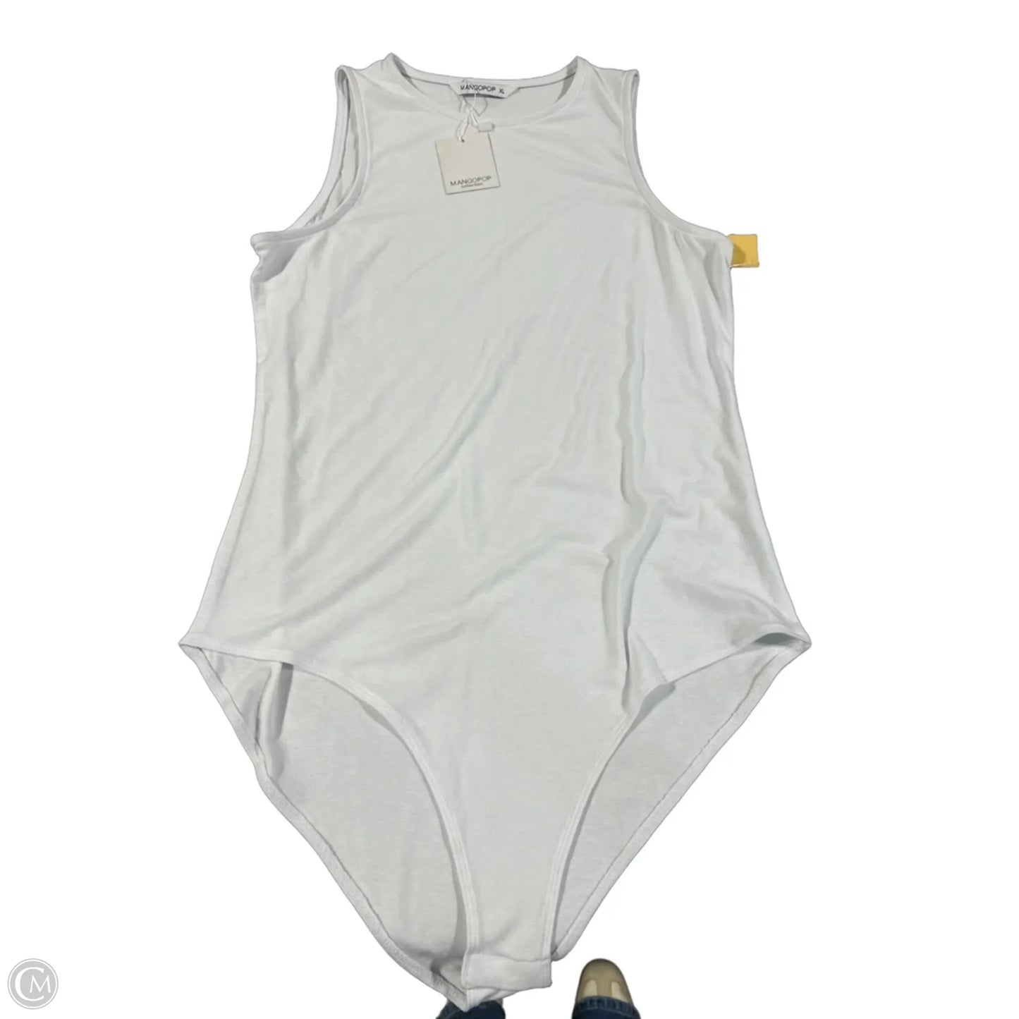 Bodysuit By Mangopop In White, Size: Xl