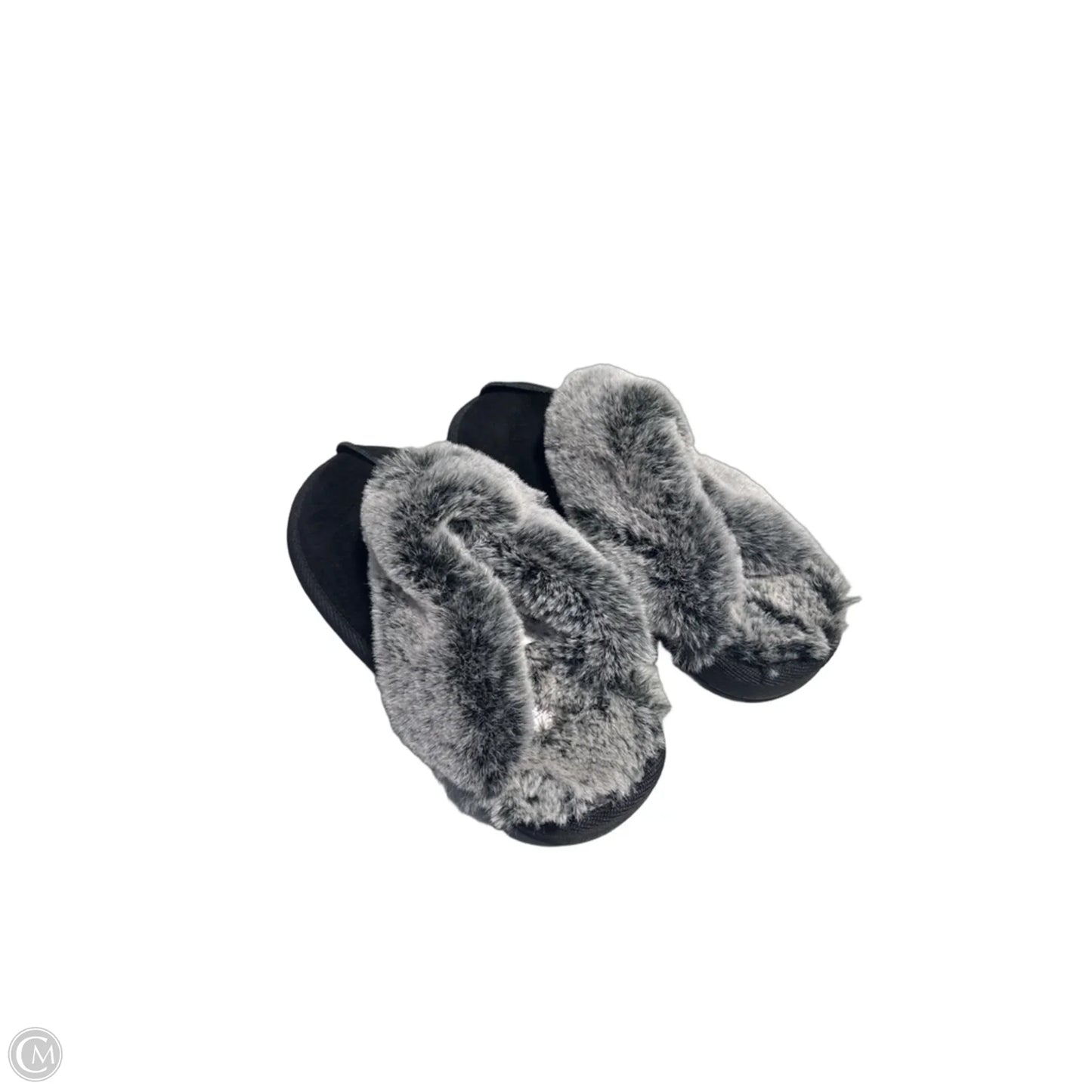 Slippers By Stars Above In Black & Grey, Size: 8