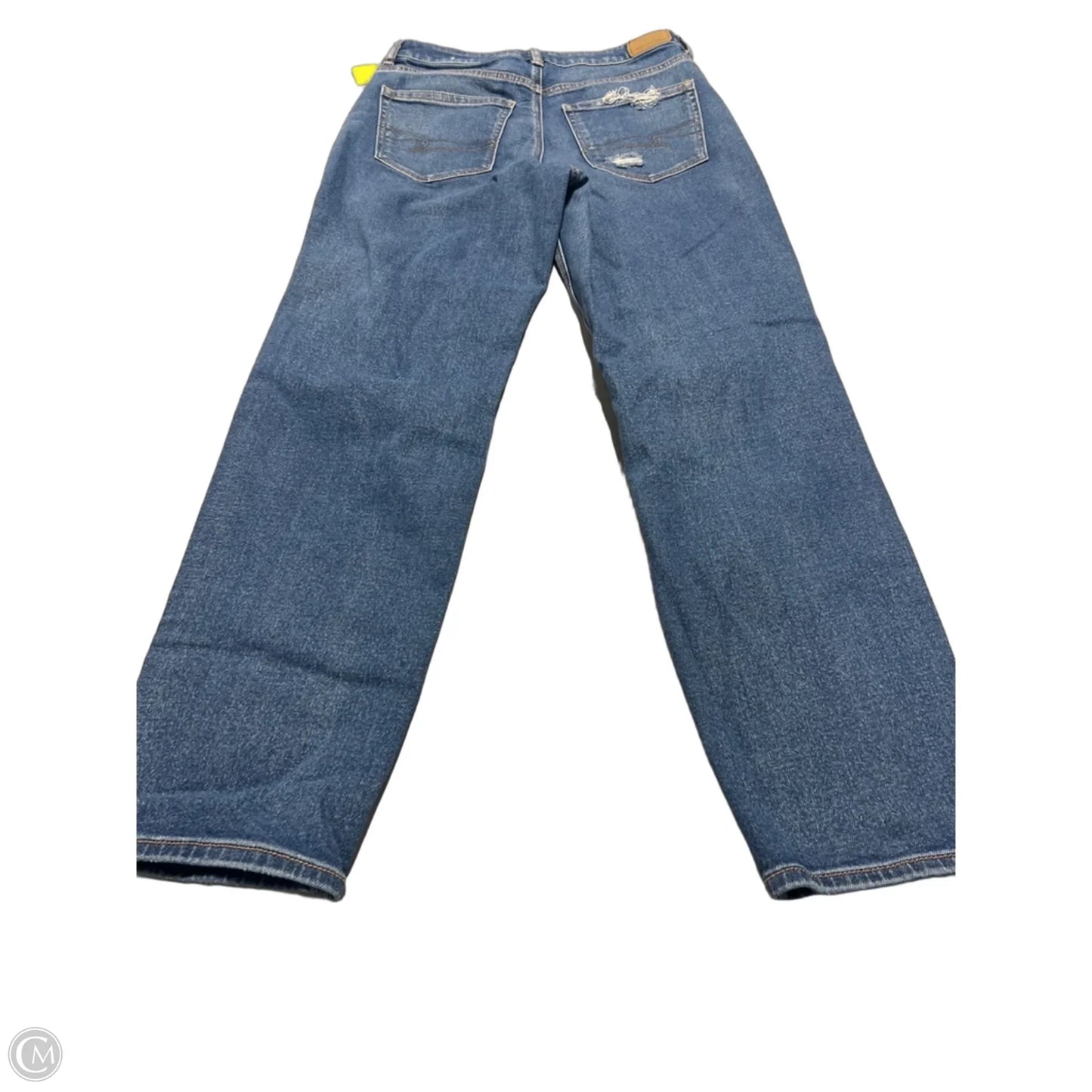 Jeans Straight By American Eagle In Blue Denim, Size: 6