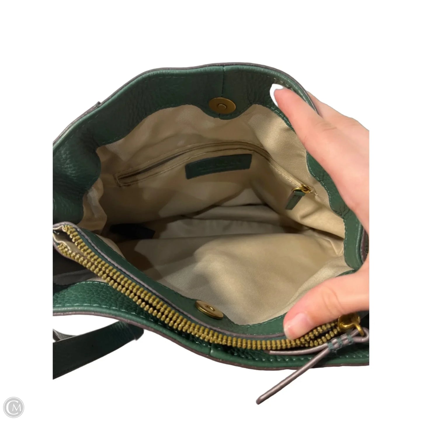 Handbag Leather By Cmc, Size: Medium