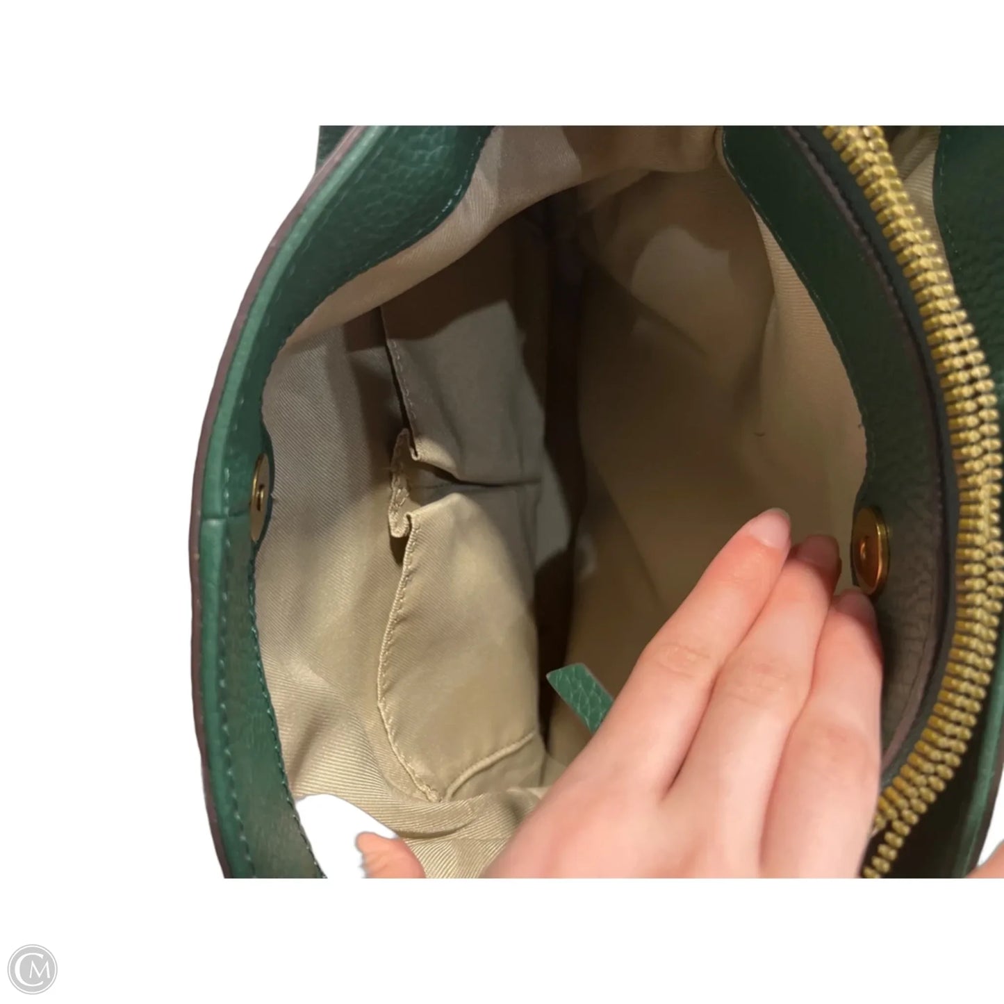Handbag Leather By Cmc, Size: Medium