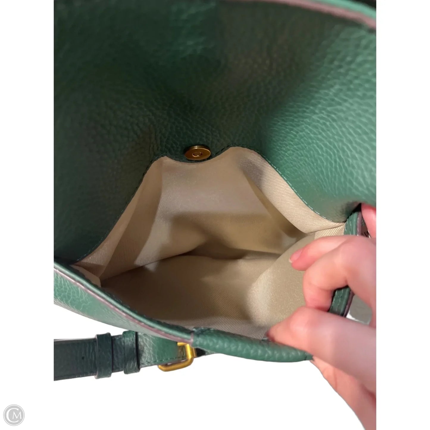 Handbag Leather By Cmc, Size: Medium