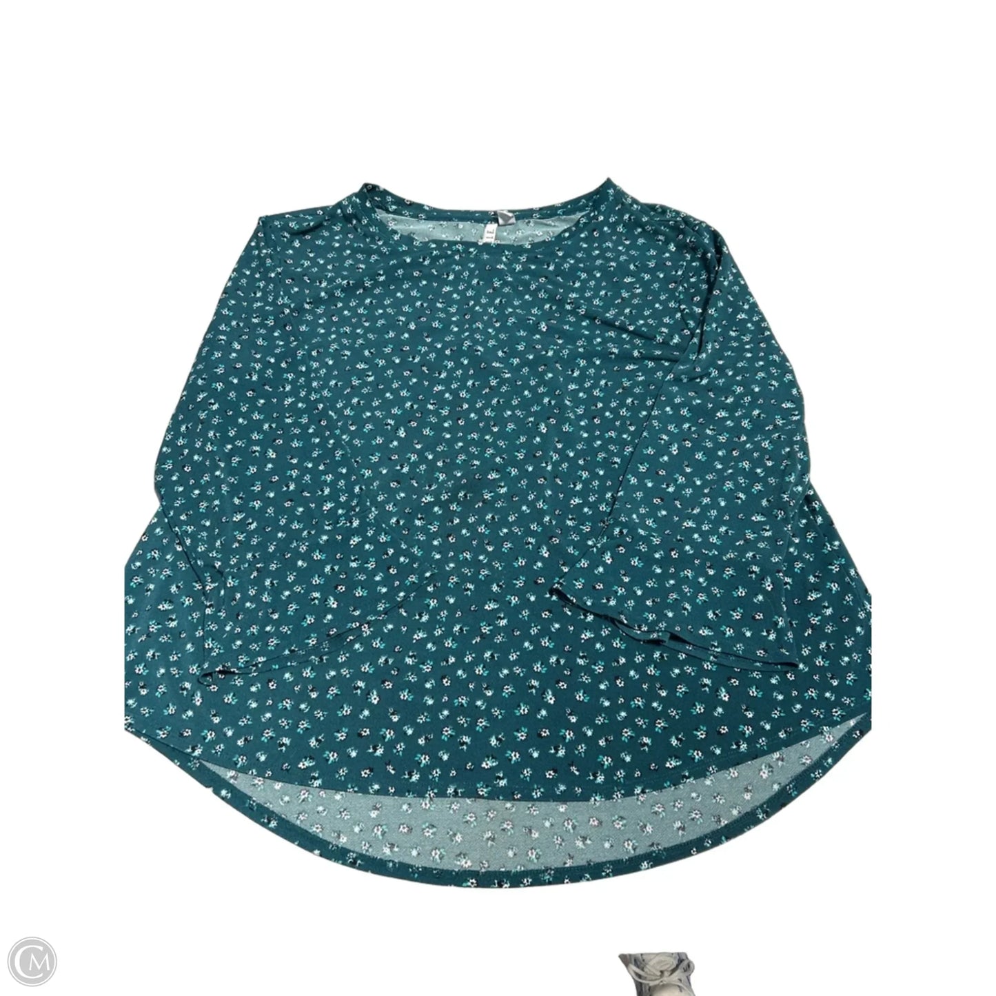 Top Long Sleeve By Elle In Teal, Size: Xl