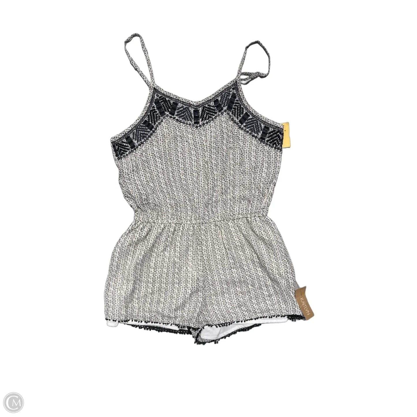 Romper By En Creme In Blue & White, Size: S