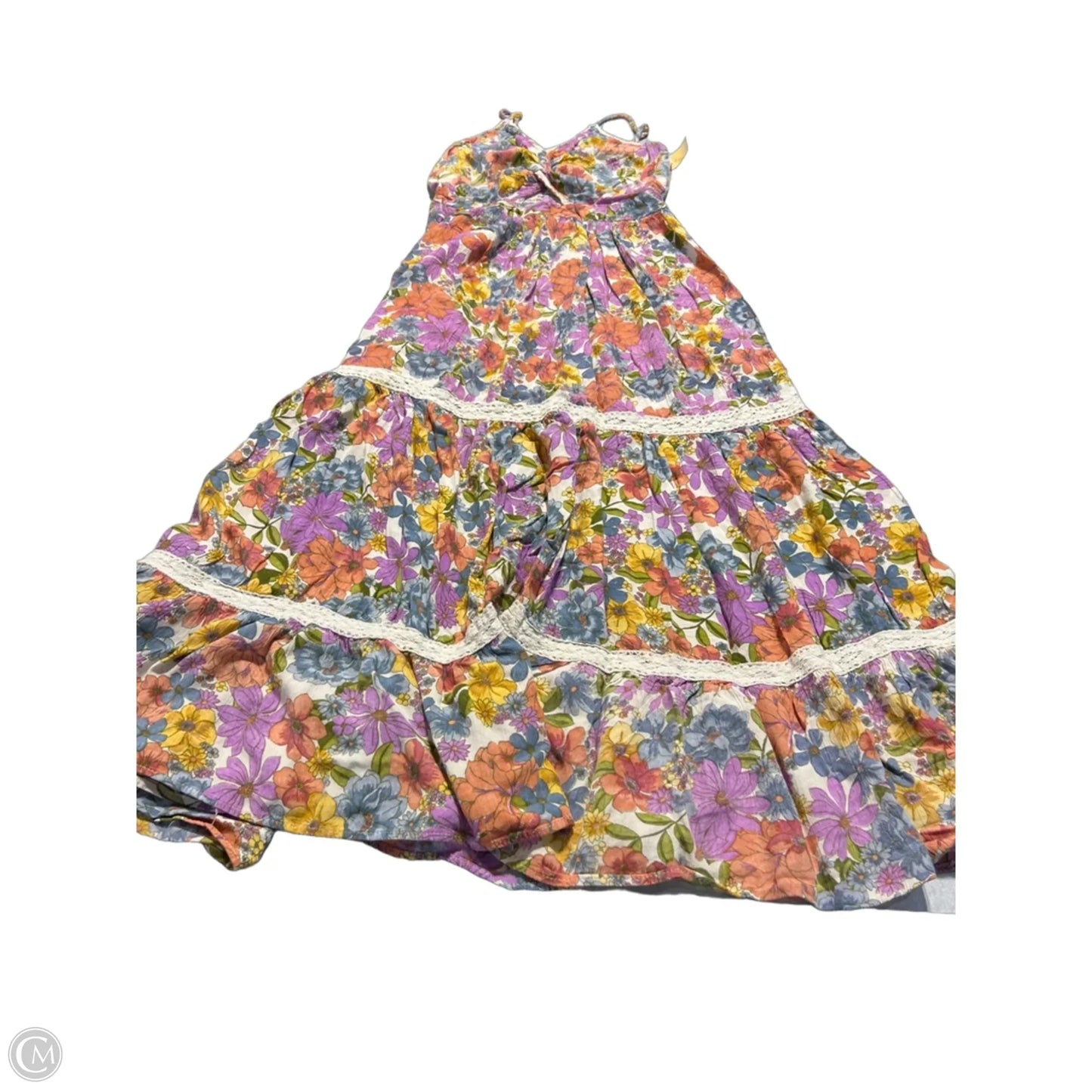 Dress Casual Maxi By Angie In Floral Print, Size: L